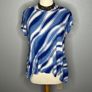 PXL women’s Simply Vera Wang blue blouse